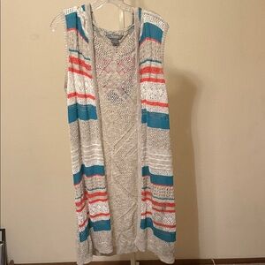 Natural Reflections Multicolor Striped Cardigan‎